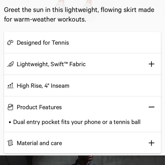 🎁Lululemon Tall High Rise Morning Match Skirt/4,6 - Picture 14 of 16